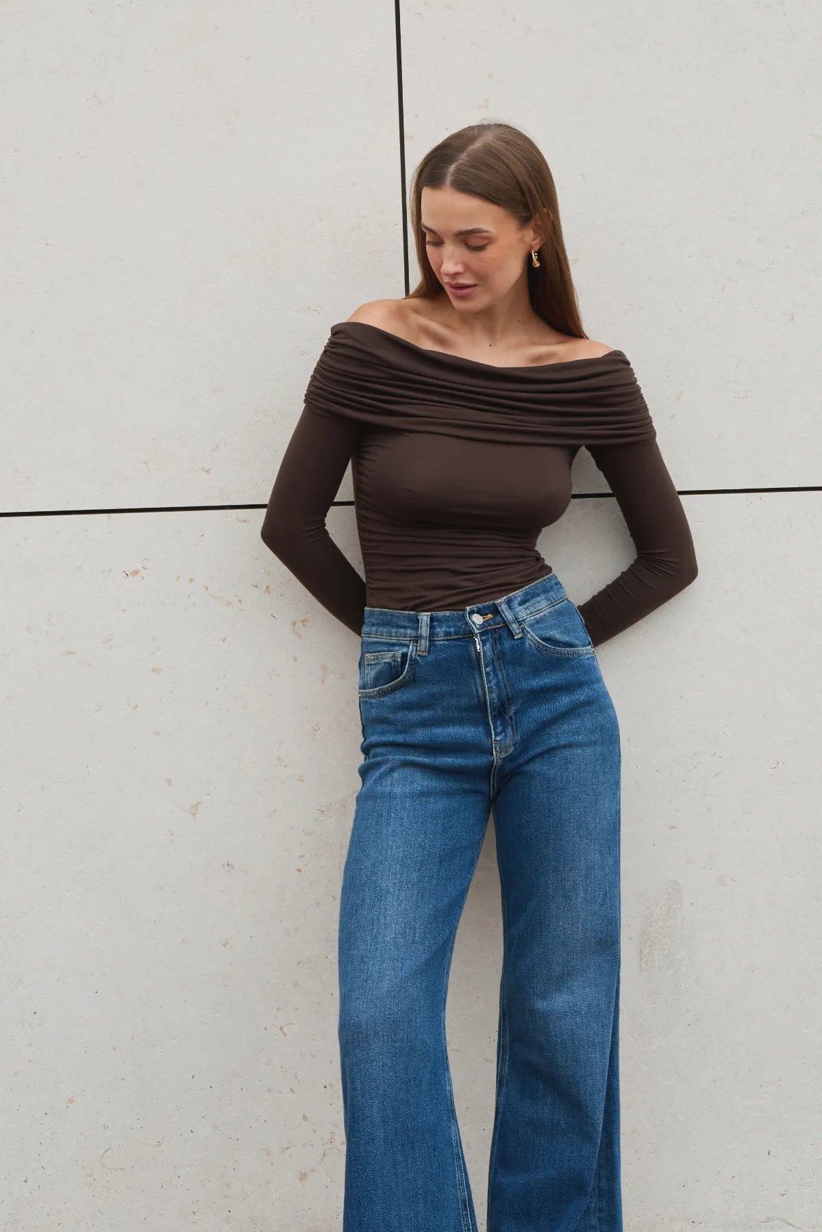 Leila off-the-shoulder blouse