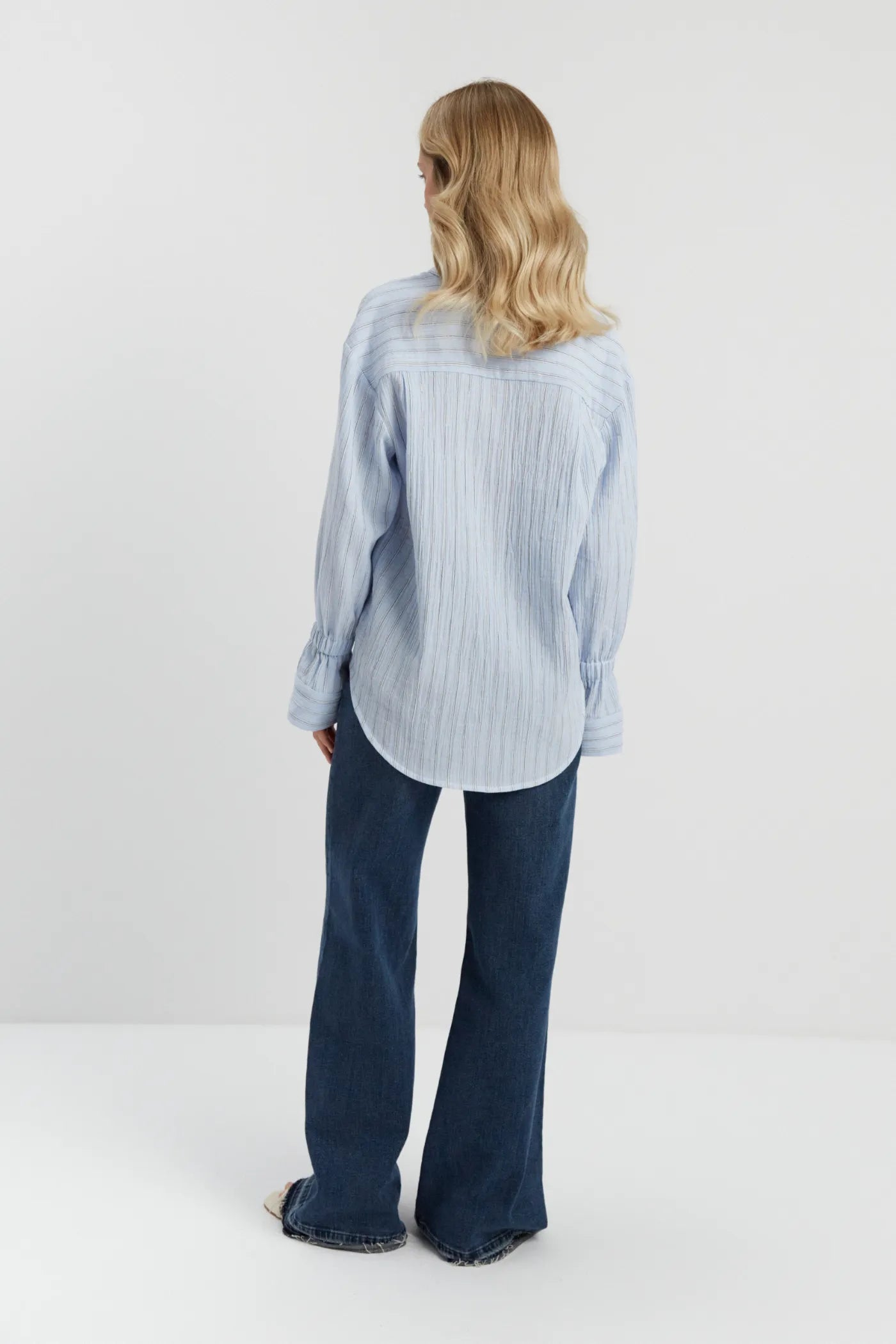 Niebieska koszula w paski Harriet