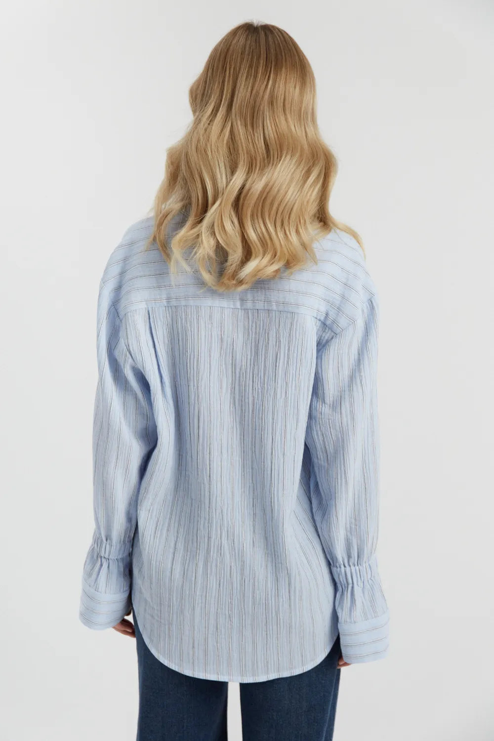 Niebieska koszula w paski Harriet