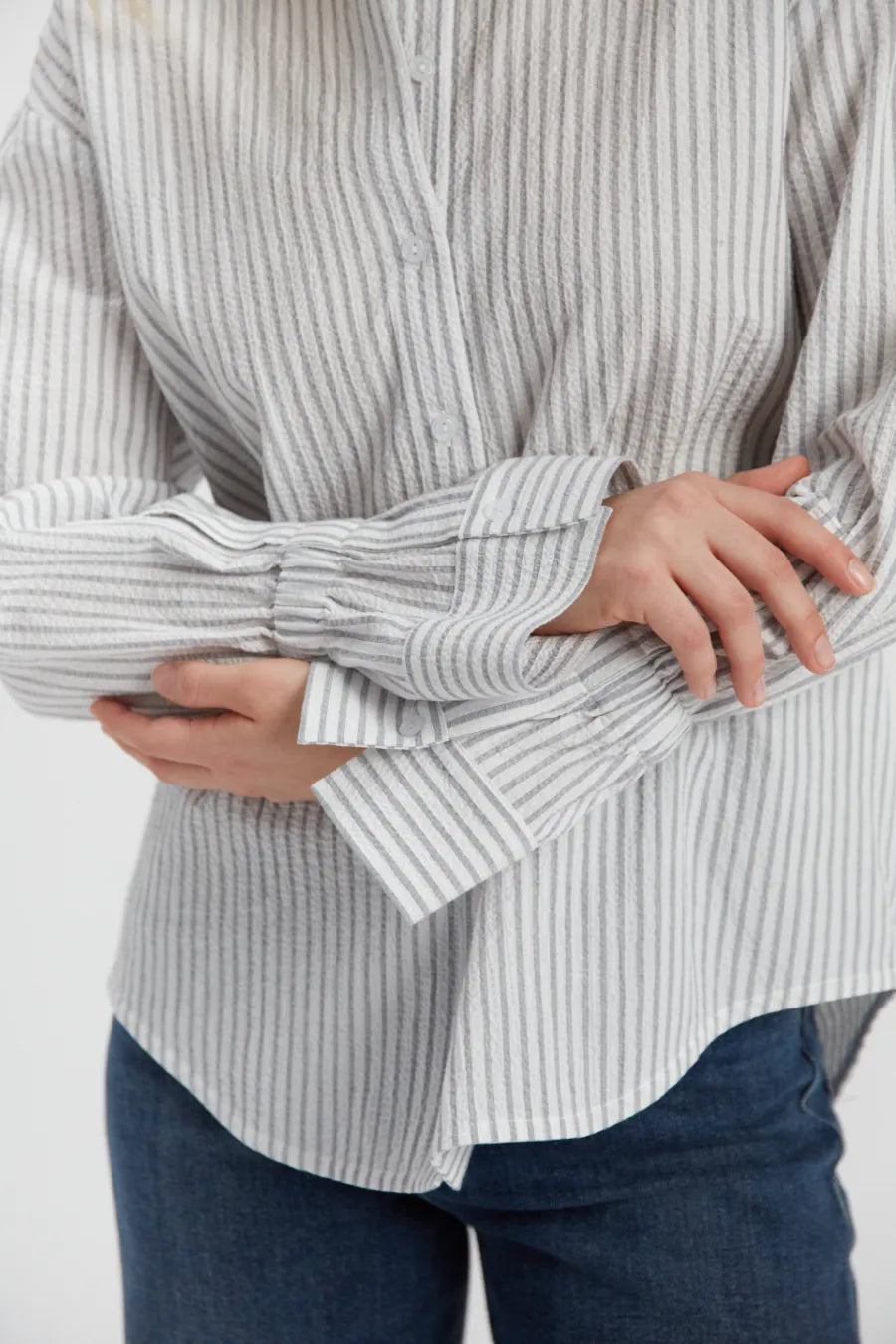 Madie Ribbed Cotton Shirt