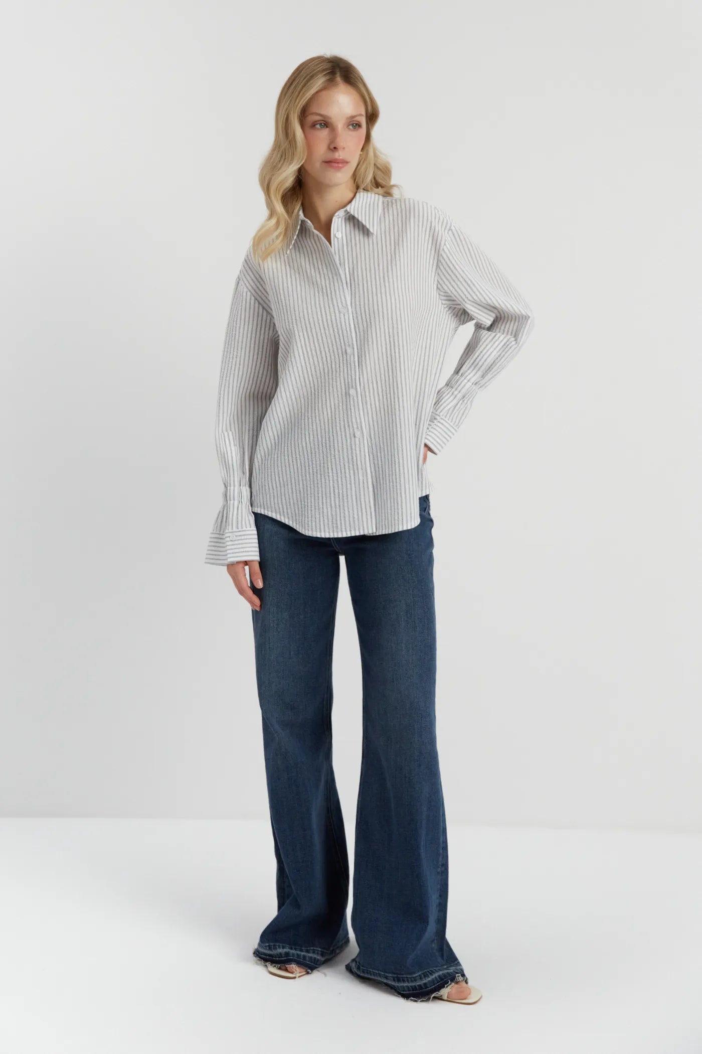Madie Ribbed Cotton Shirt