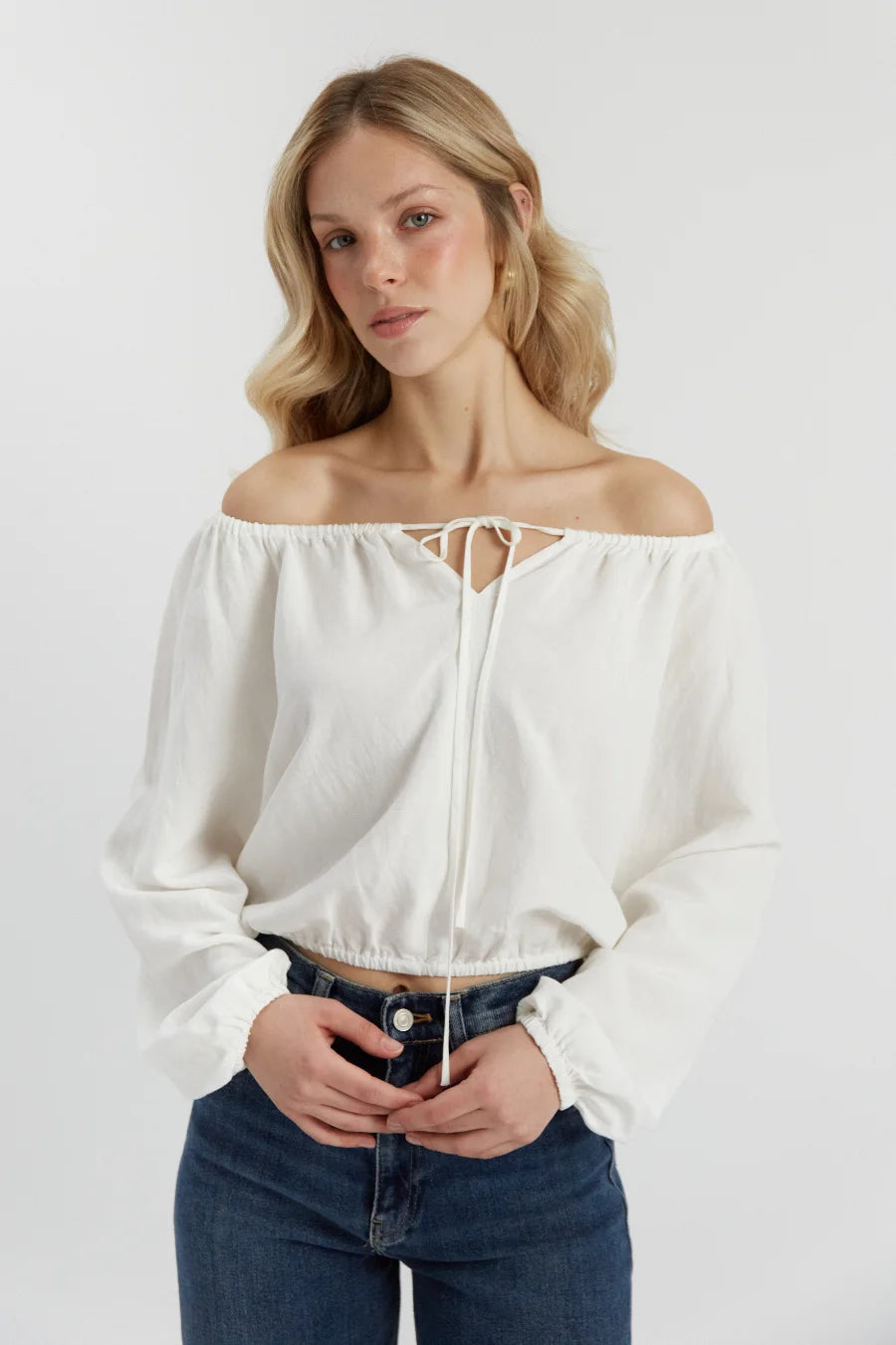 Bluzka w kolorze off-white Poppy