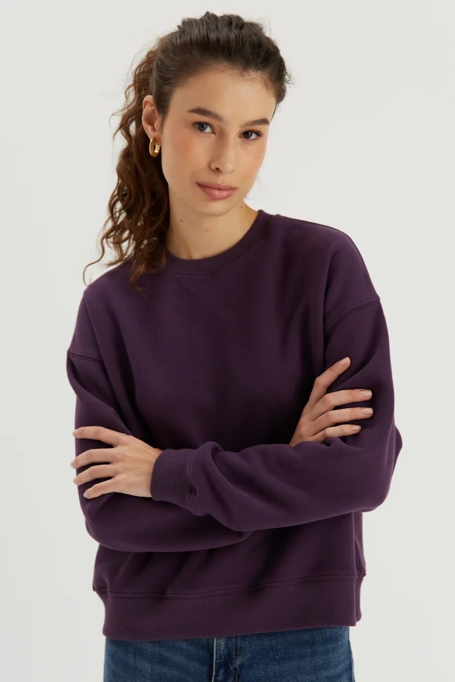 Bluza w kolorze śliwkowym Gina