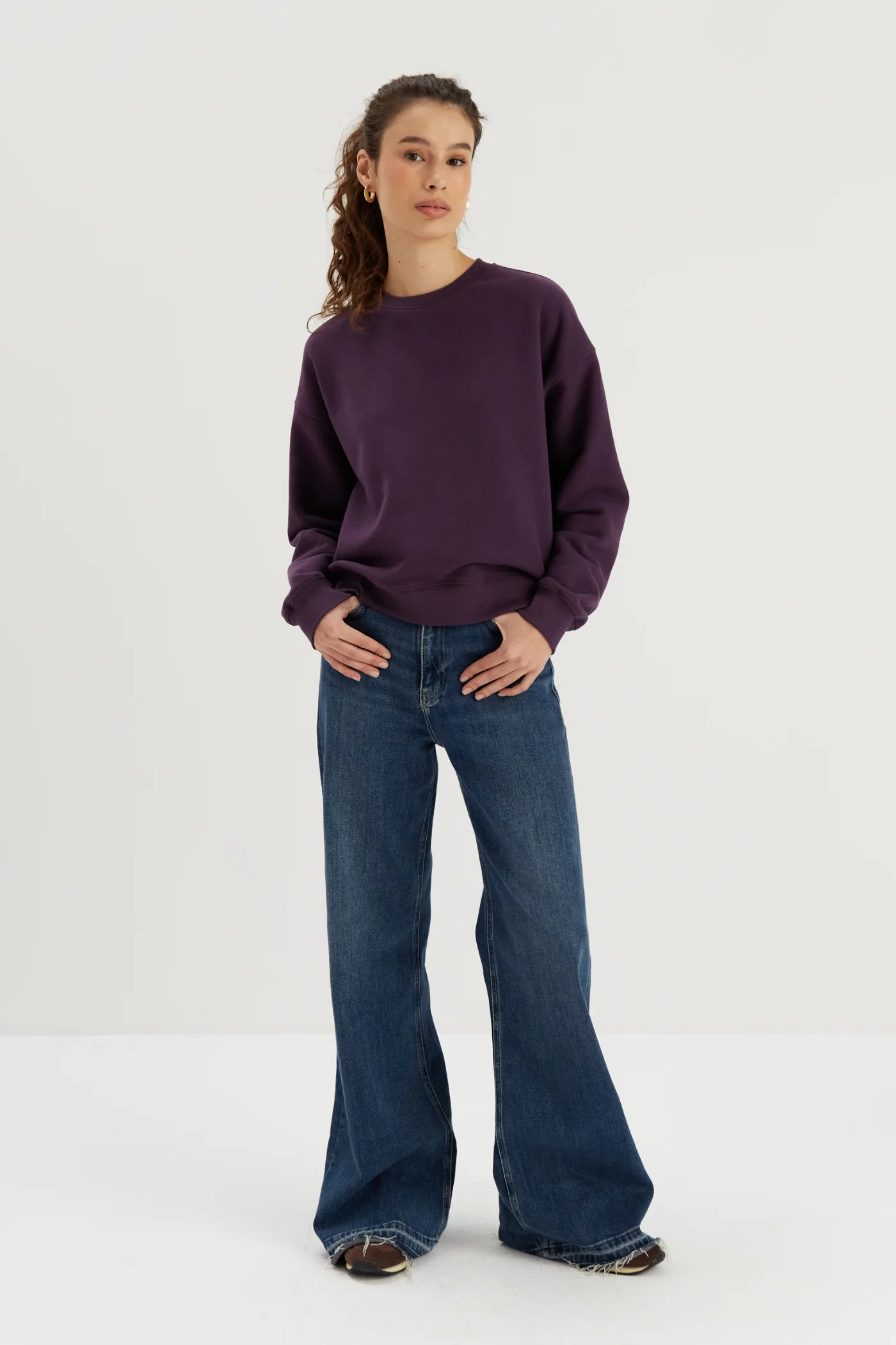 Bluza w kolorze śliwkowym Gina