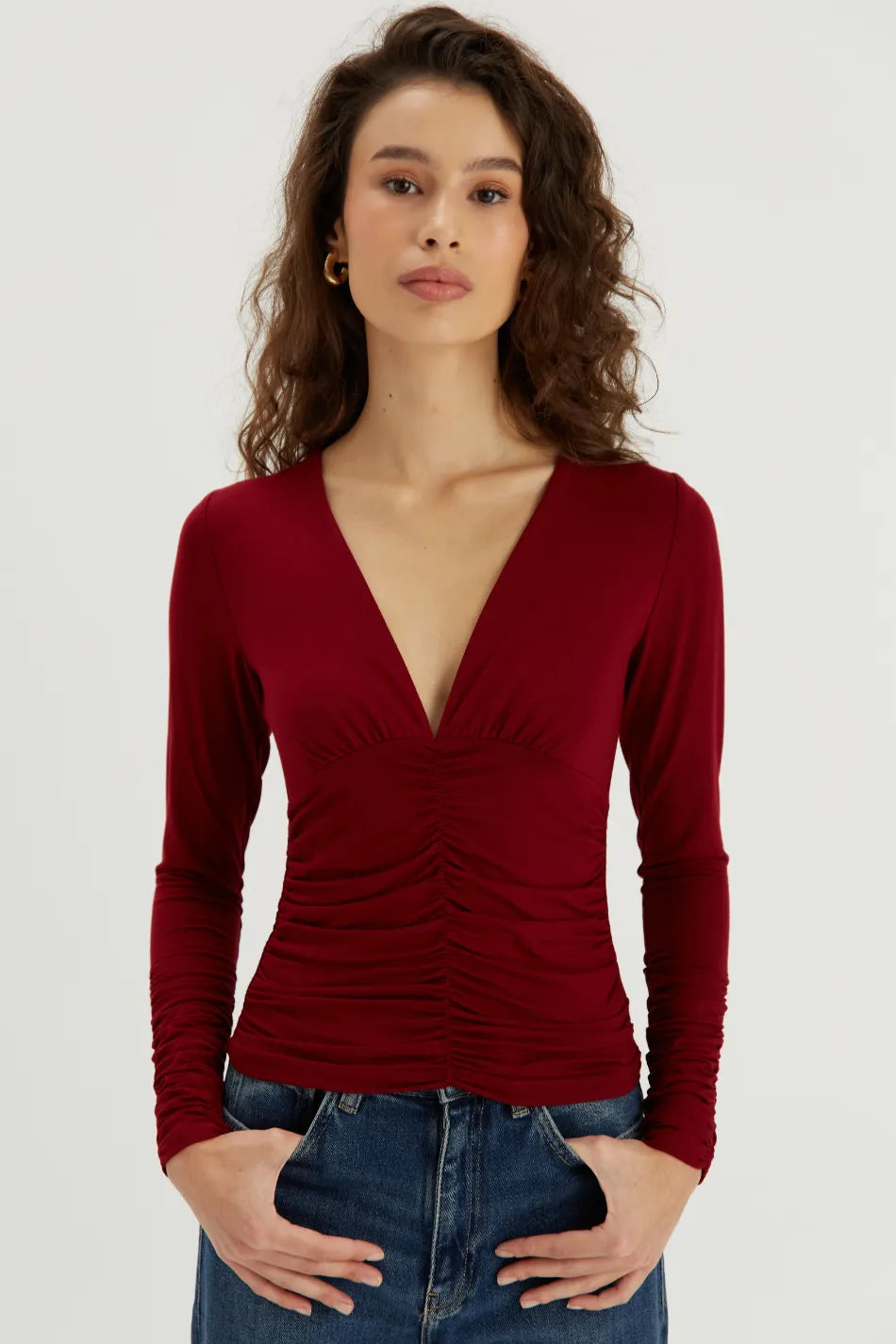 Bluzka Collete Dark Red