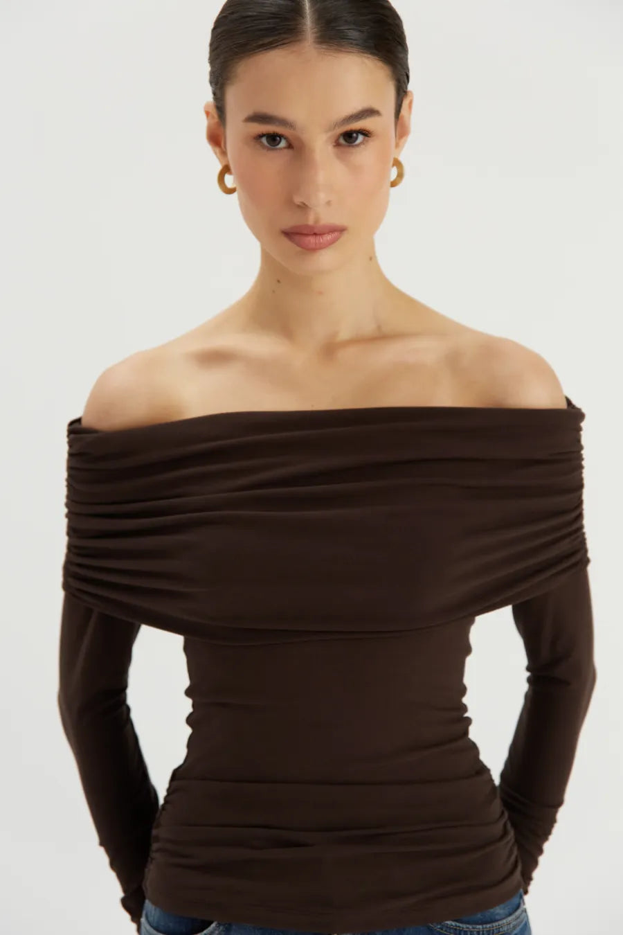 Bluzka z odkrytymi ramionami Leila