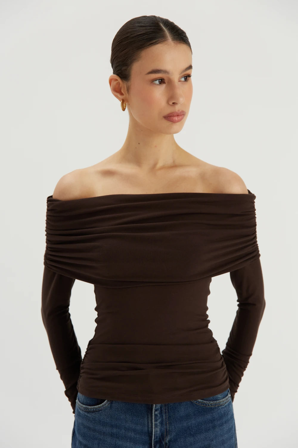 Bluzka z odkrytymi ramionami Leila