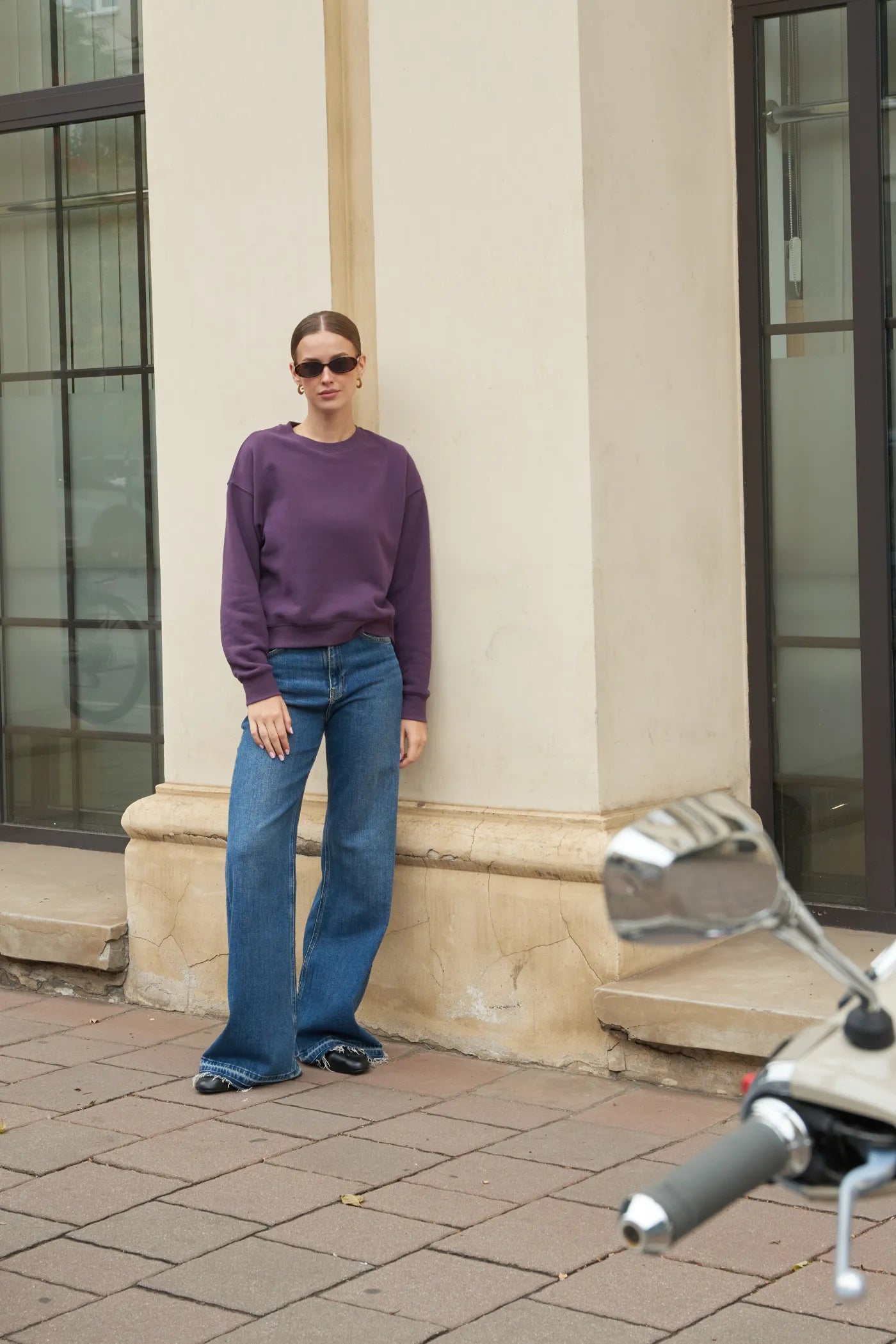 Bluza w kolorze śliwkowym Gina