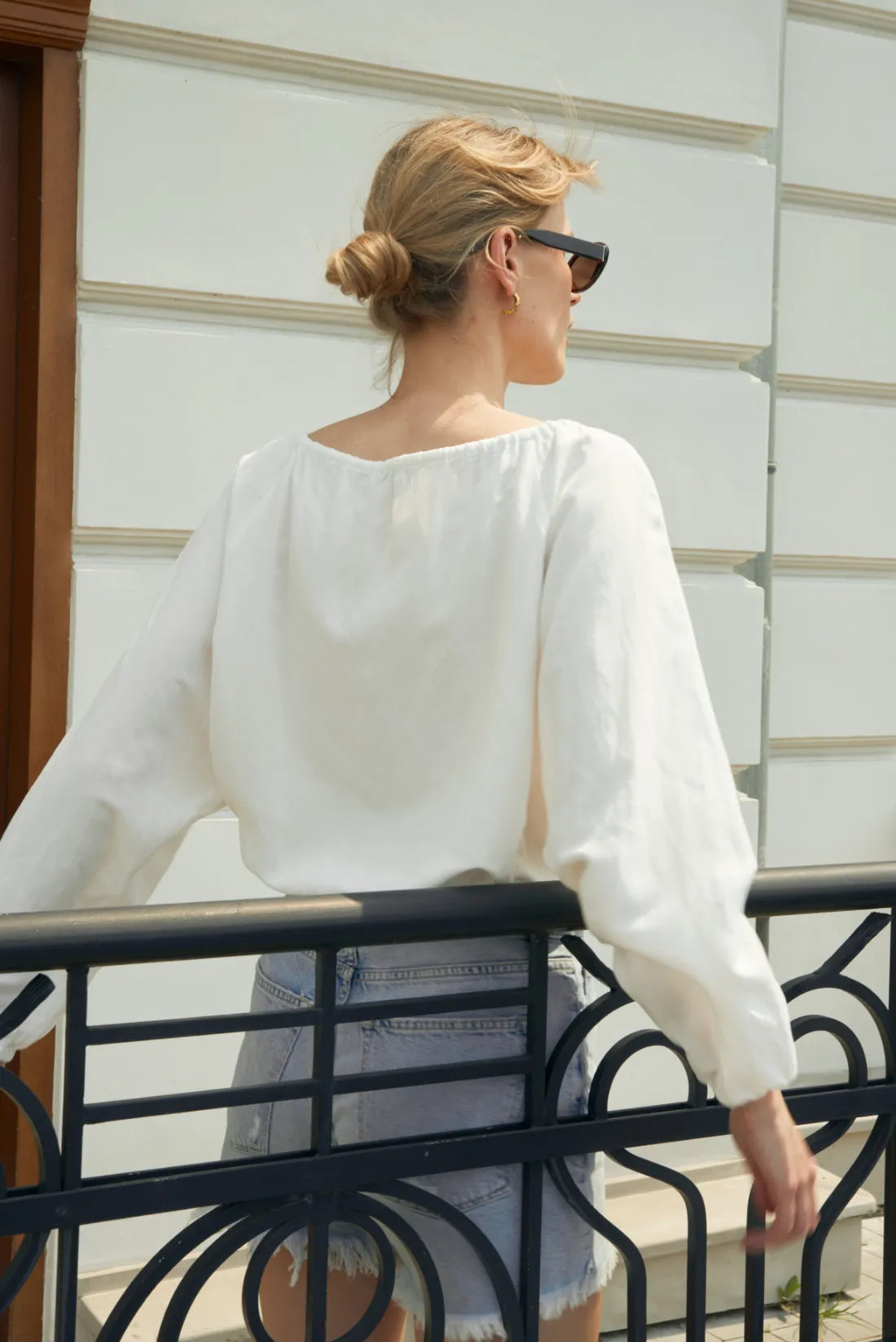 Bluzka w kolorze off-white Poppy