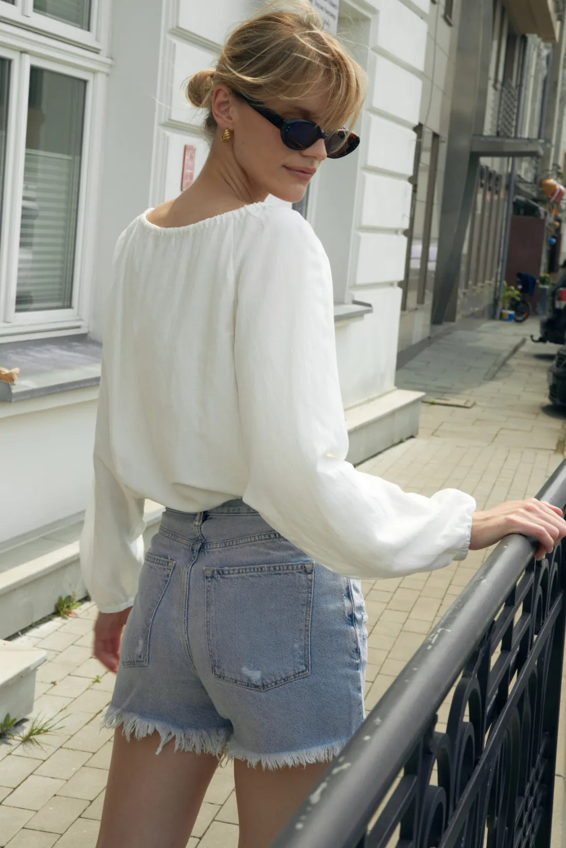 Bluzka w kolorze off-white Poppy