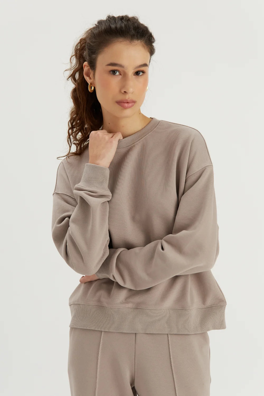 Komplet dresowy w kolorze beżowym Tod