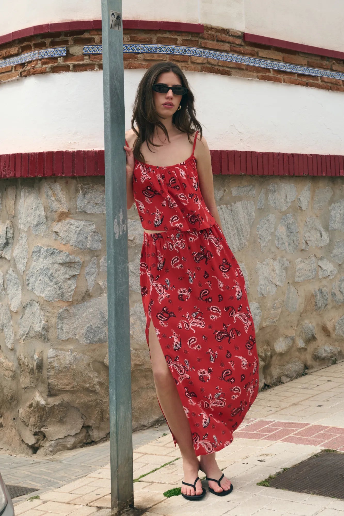 Komplet top+spódnica Marley paisley