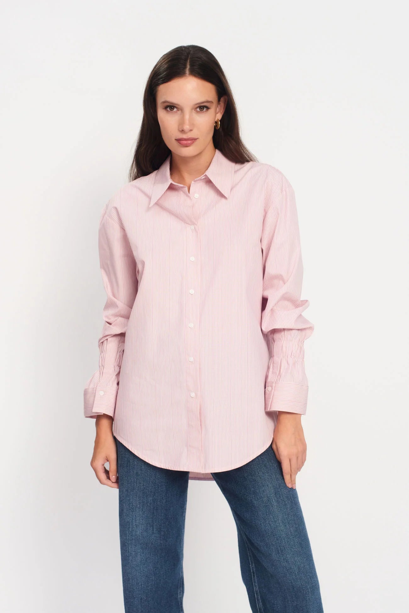 Sofia Ribbed Cotton Shirt