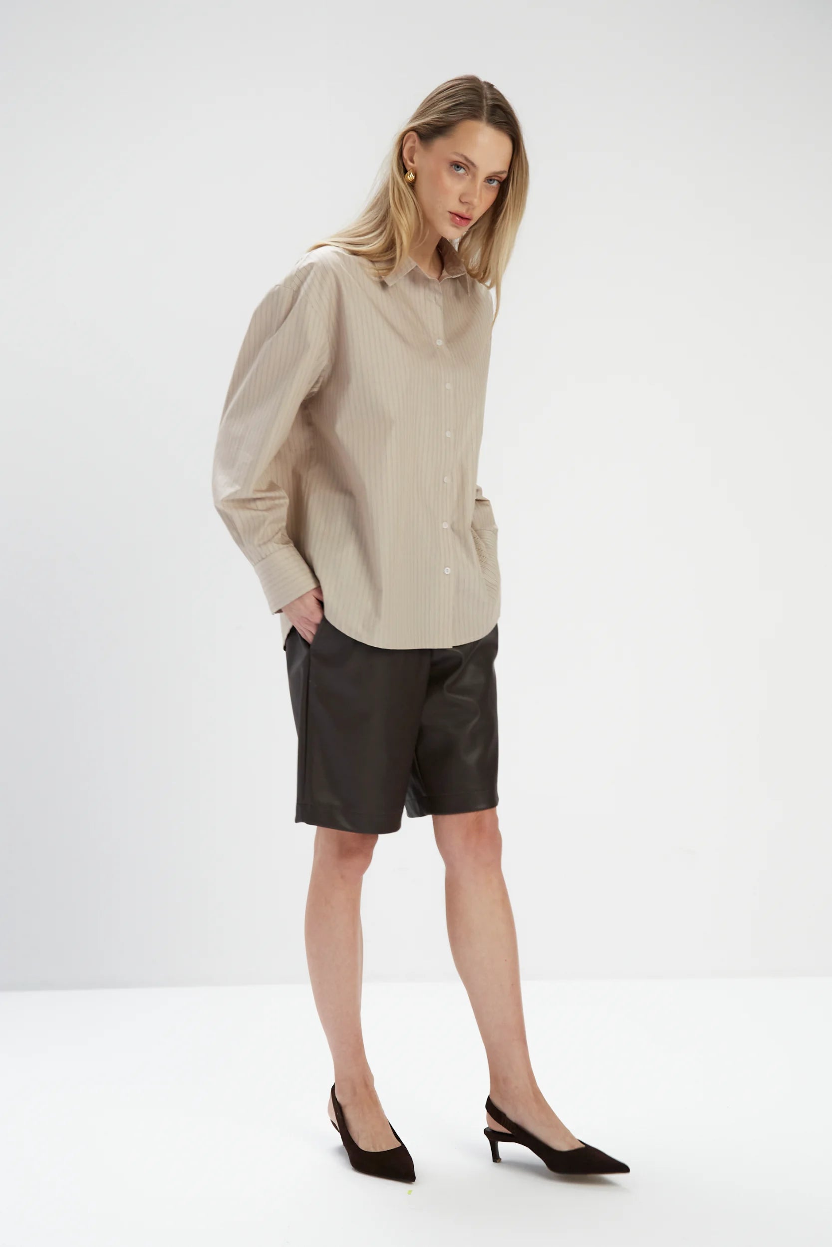 Koszula w kolorze beżowym Clara beige