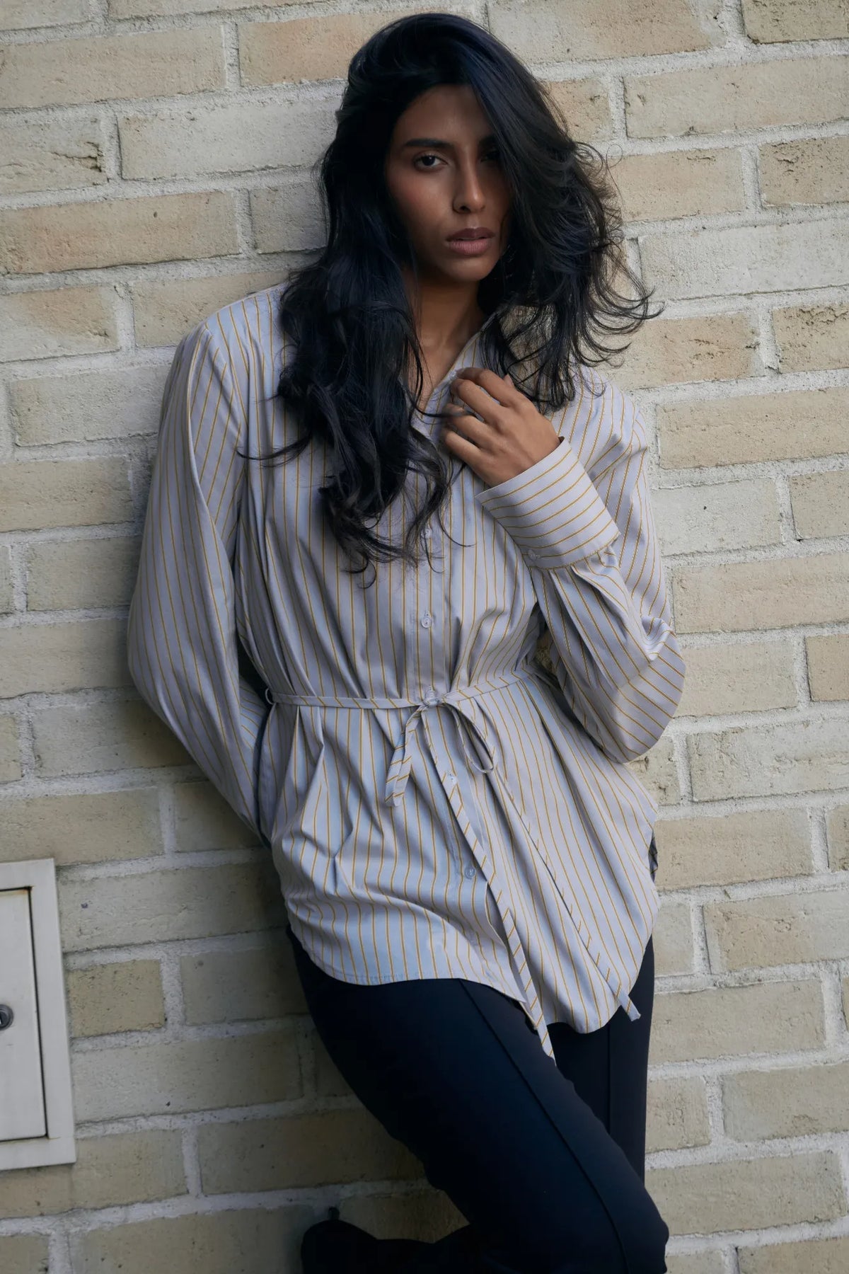 Koszula Roma Light Grey Stripes