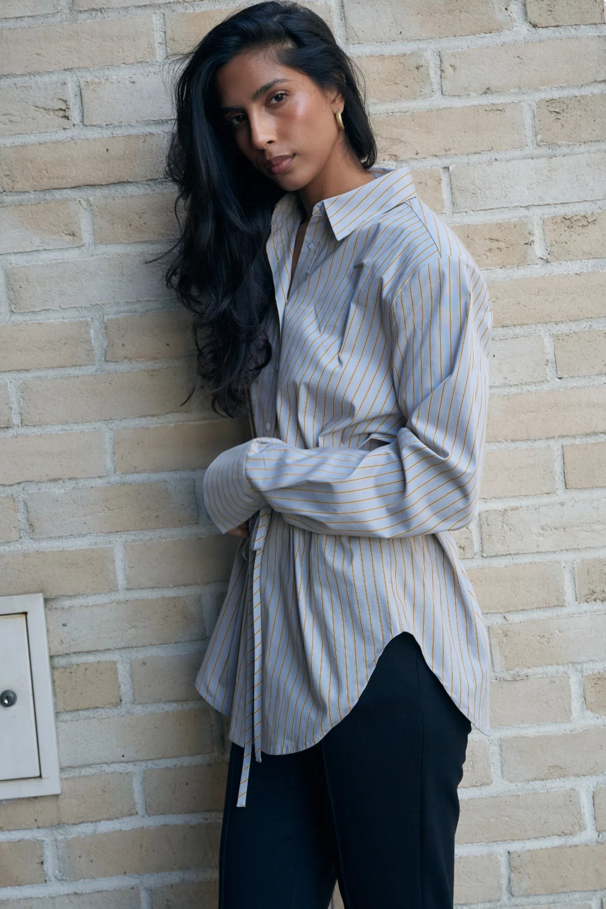 Koszula Roma Light Grey Stripes