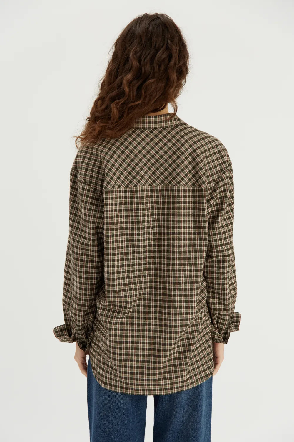Penelope boyfriend checkered shirt