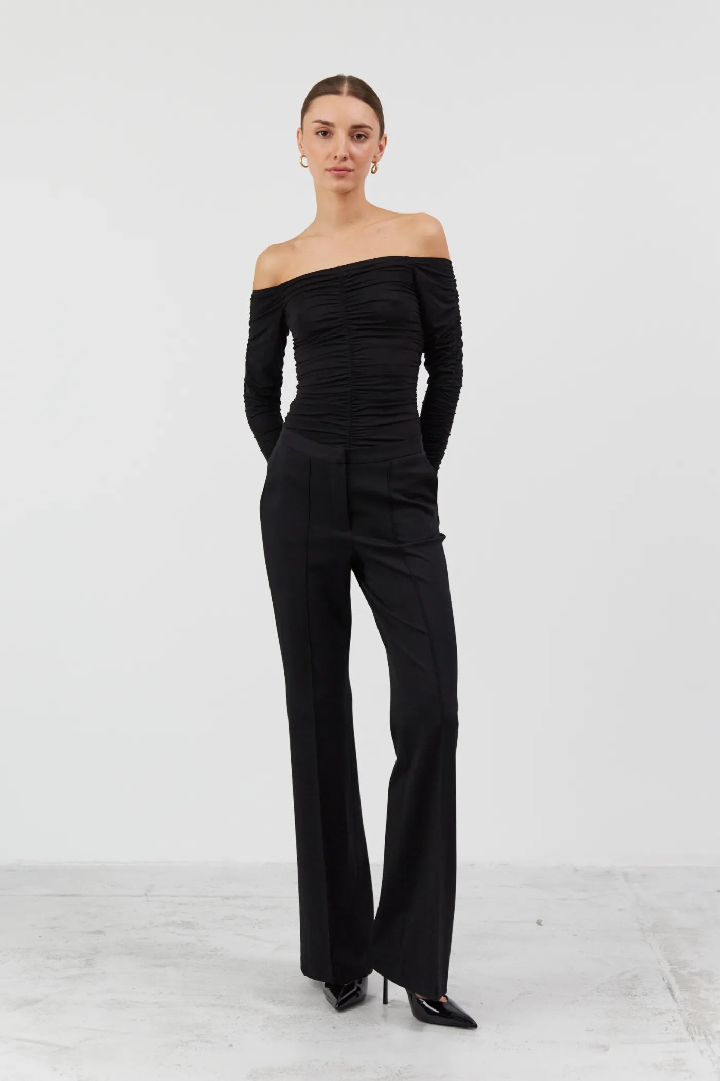 Spodnie z rozszerzanymi nogawkami Mark