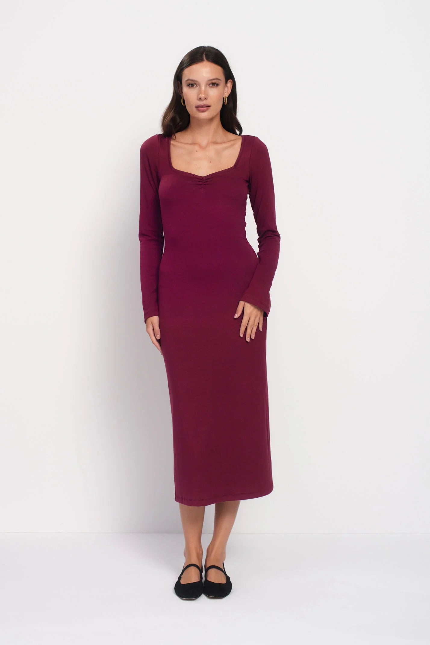 Sukienka Carla burgundy