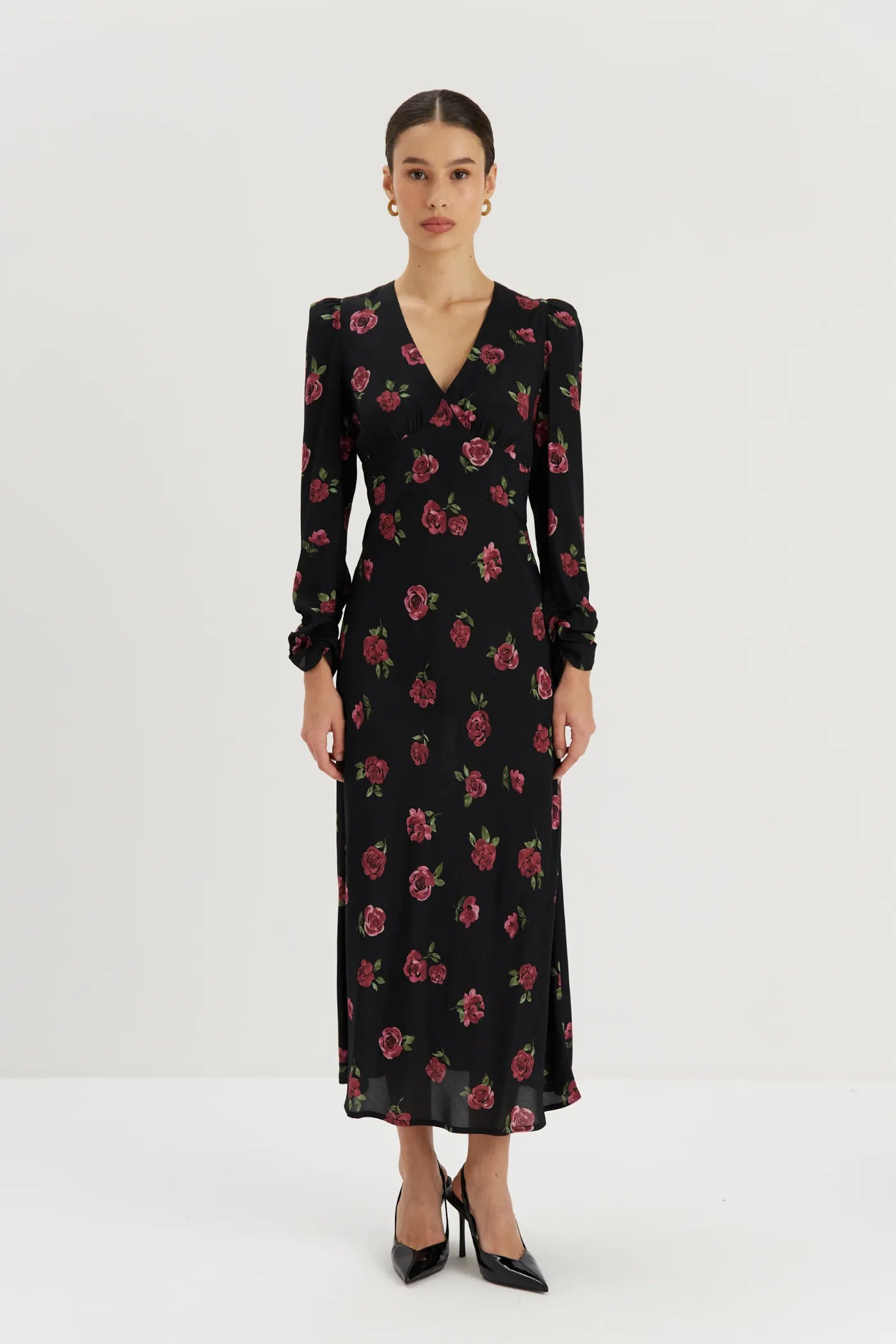 Sukienka w róże Clemence