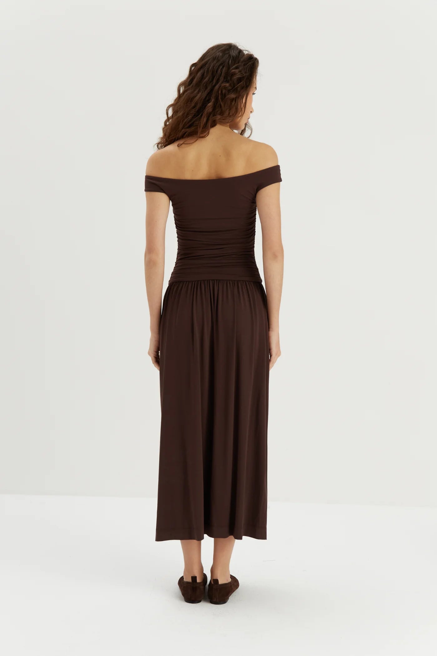 Brown knit dress Nina