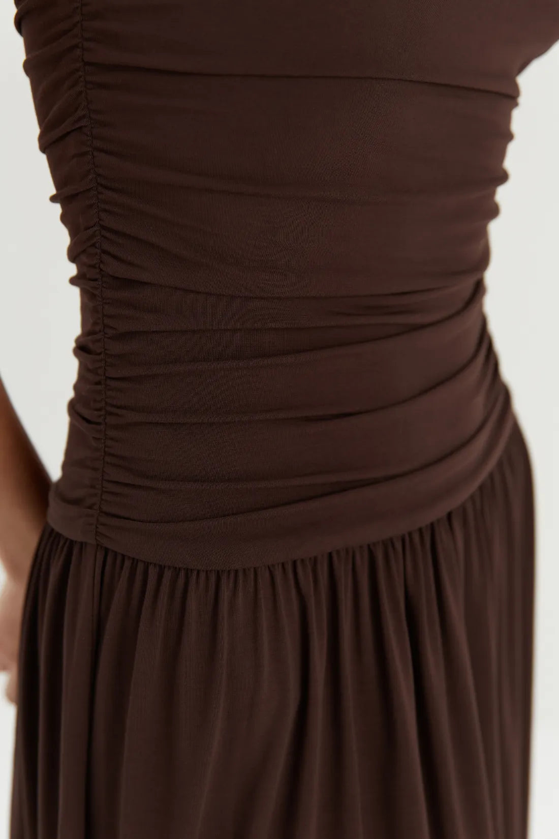 Brown knit dress Nina