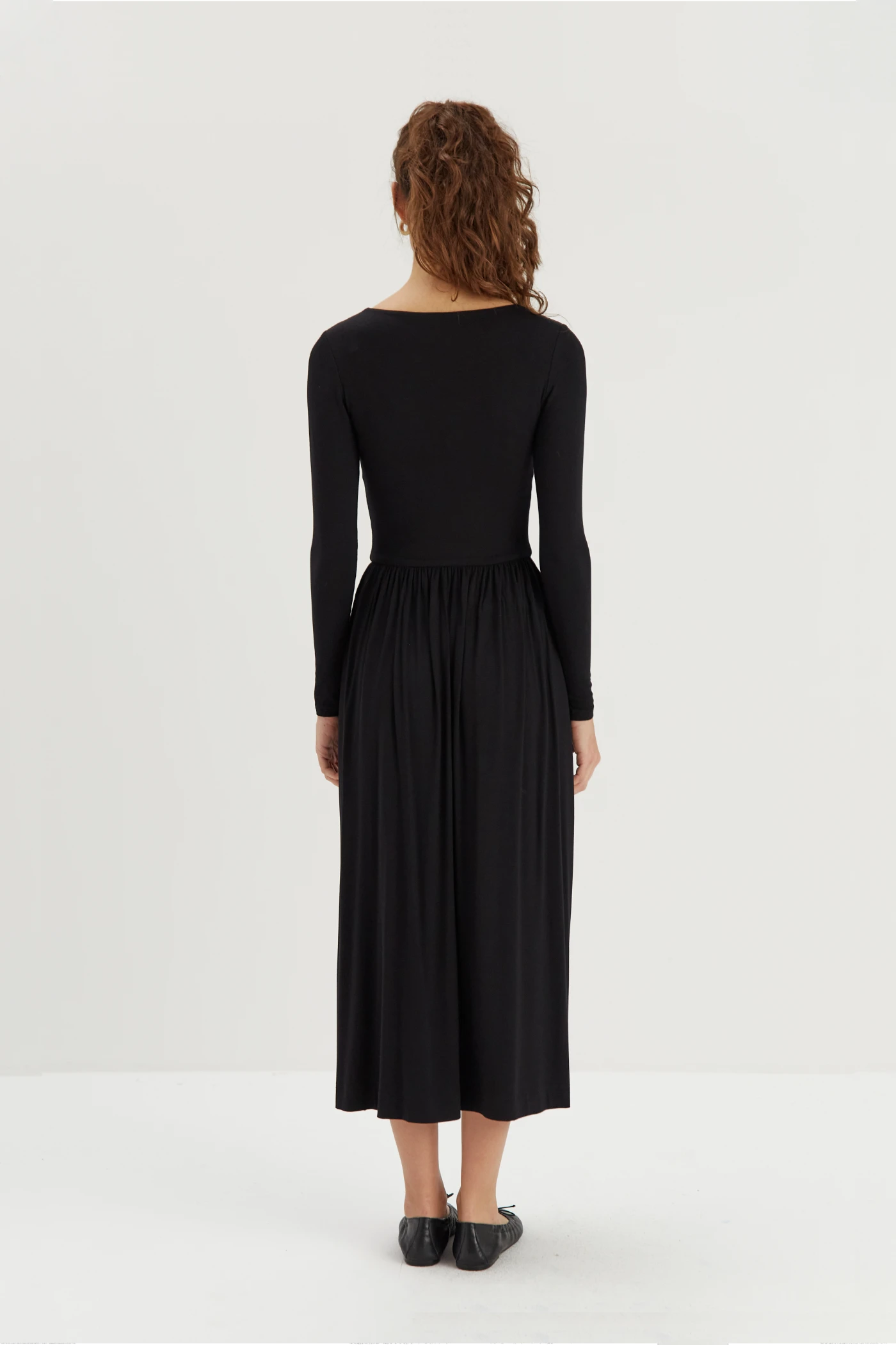 Sophia black knit dress