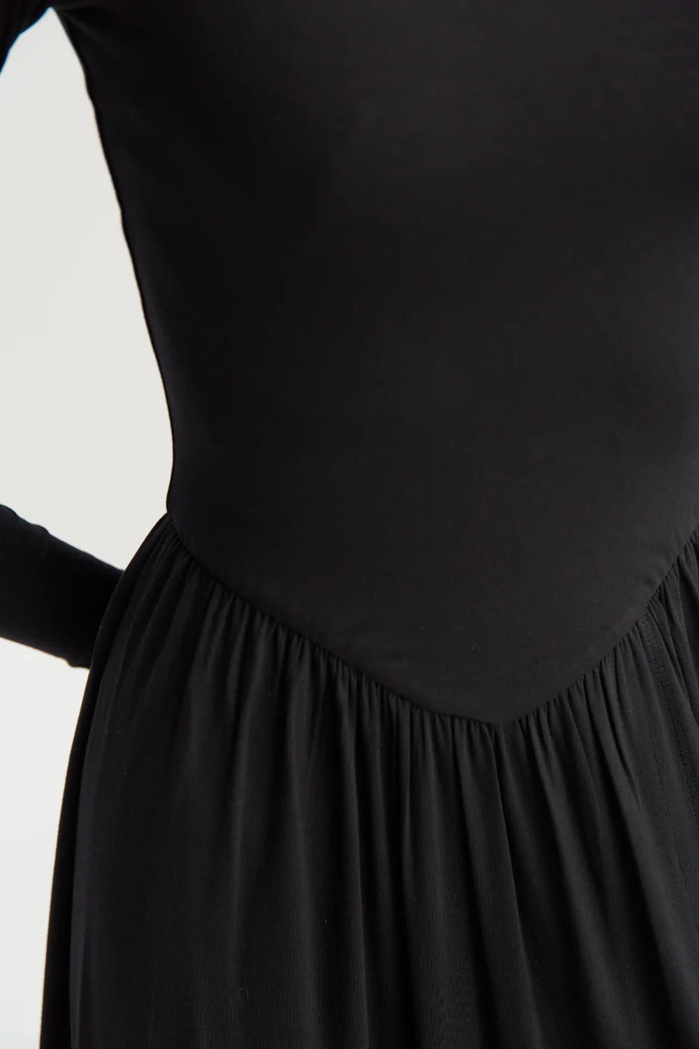 Sophia black knit dress