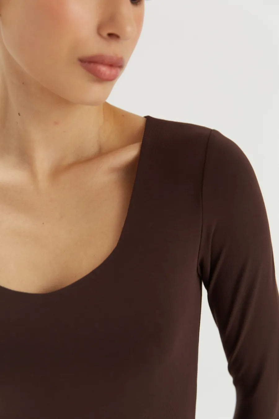 Sophia brown knit dress