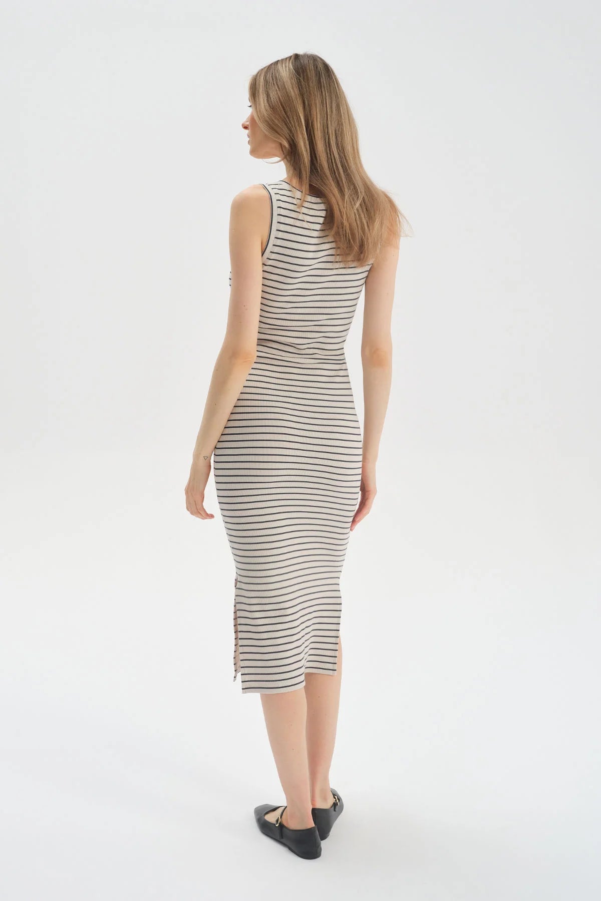 Veja dress with small stripes