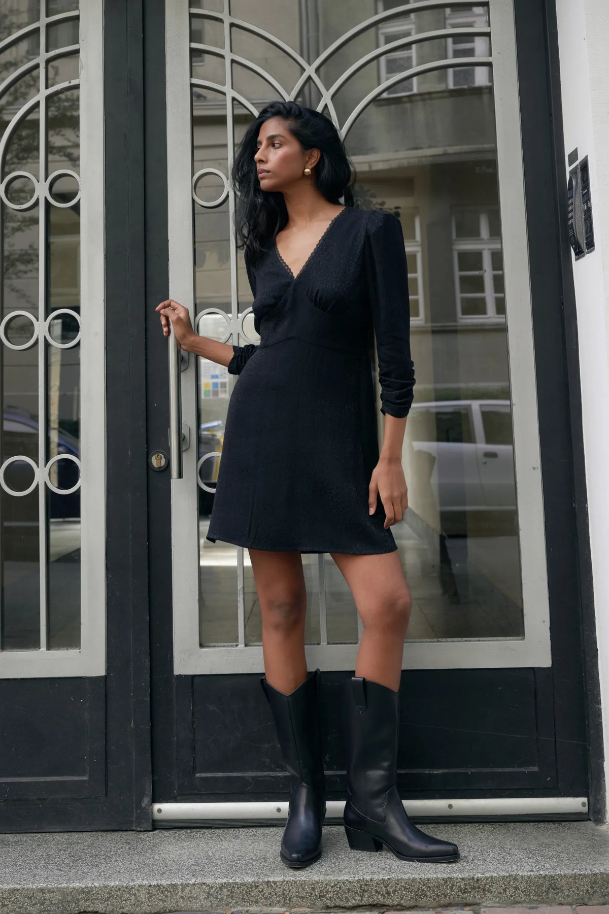 Alisa Jacquard Dress