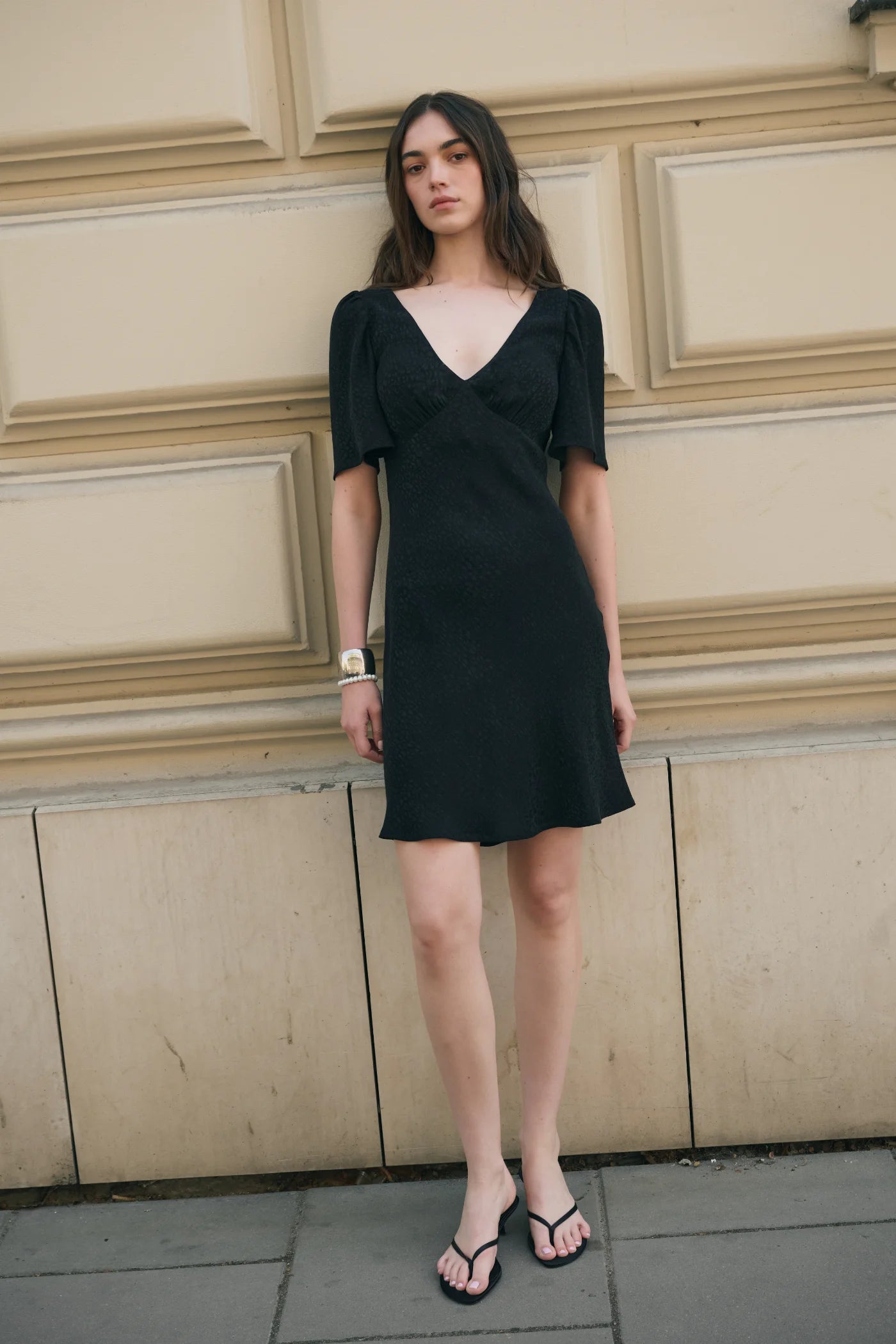 Ariana Dress in Cupro Fabric
