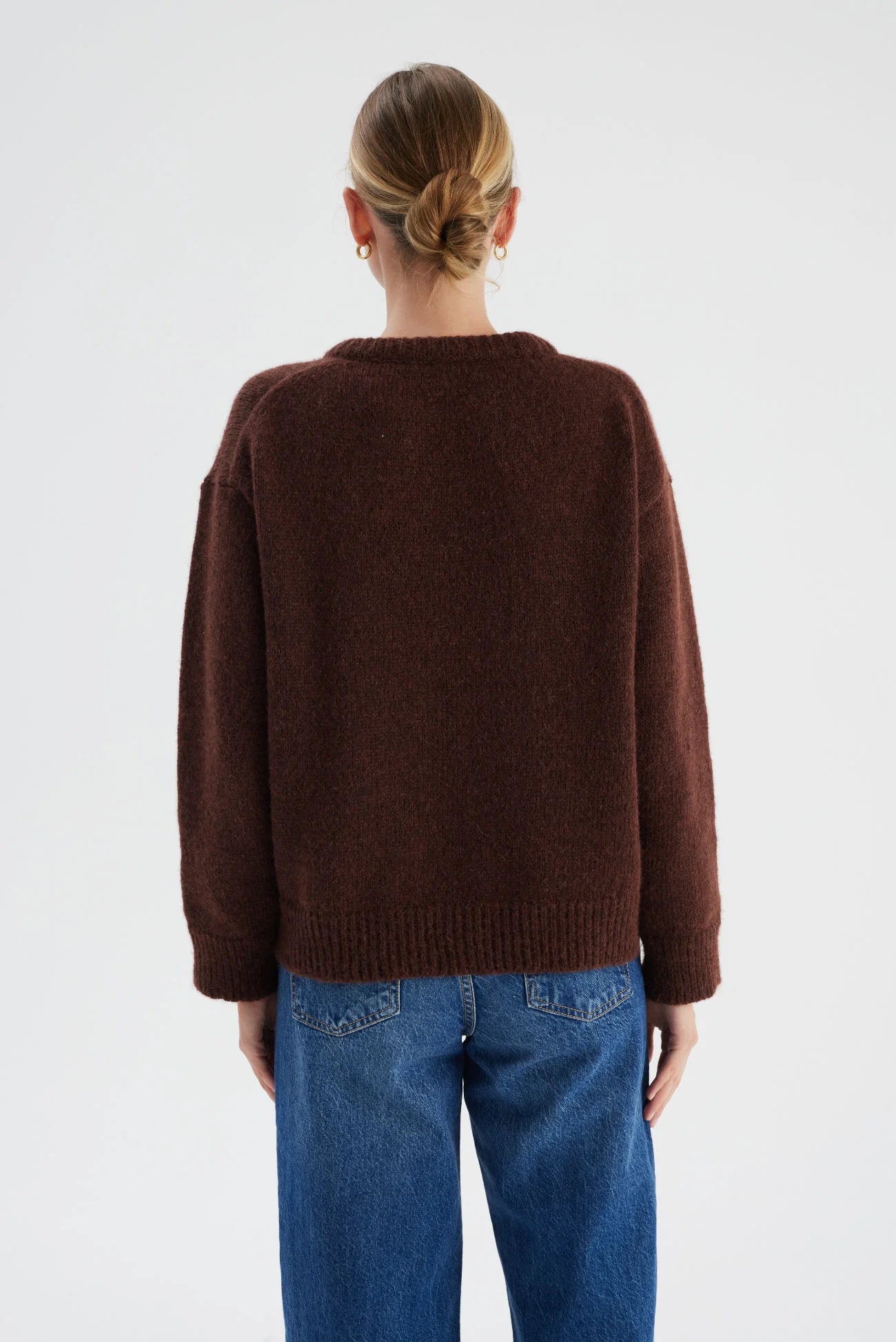 Wełniany sweter Ted brownie