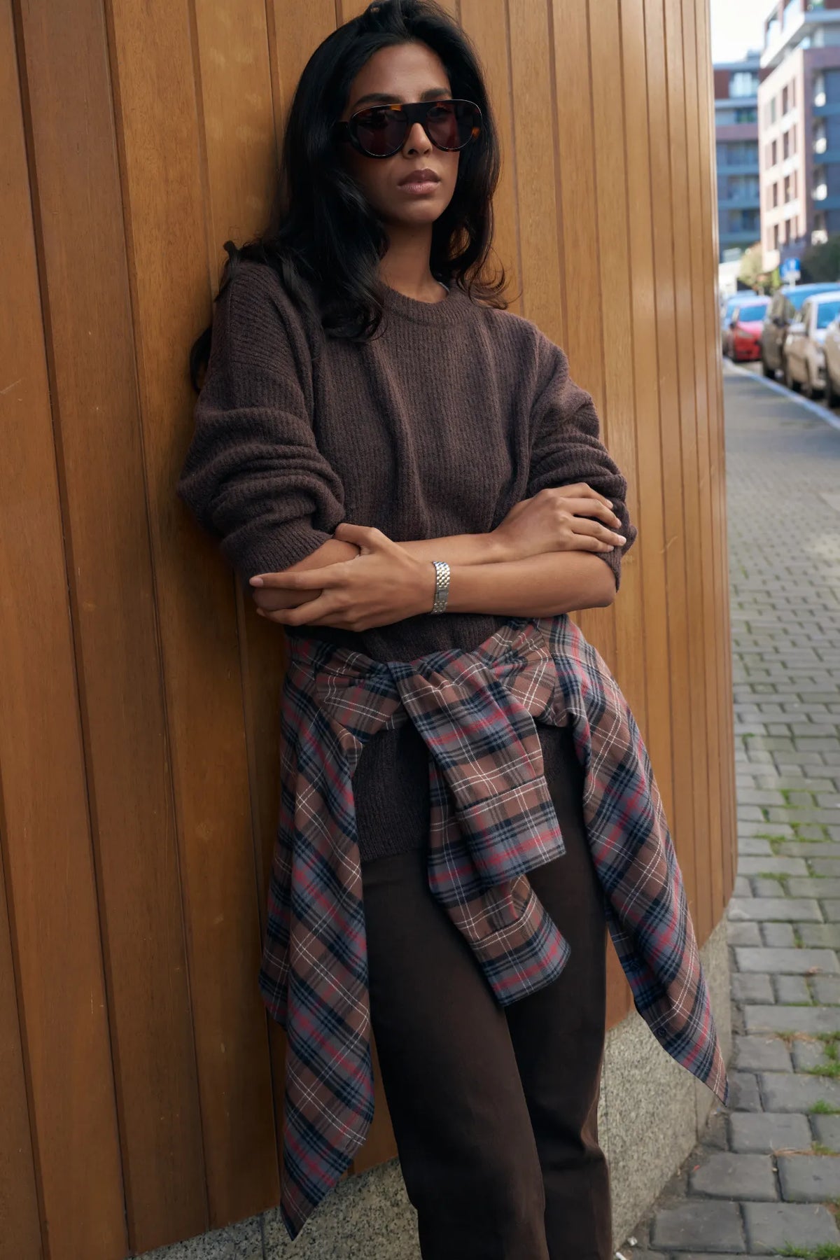 Sweter wełniany Arno brown