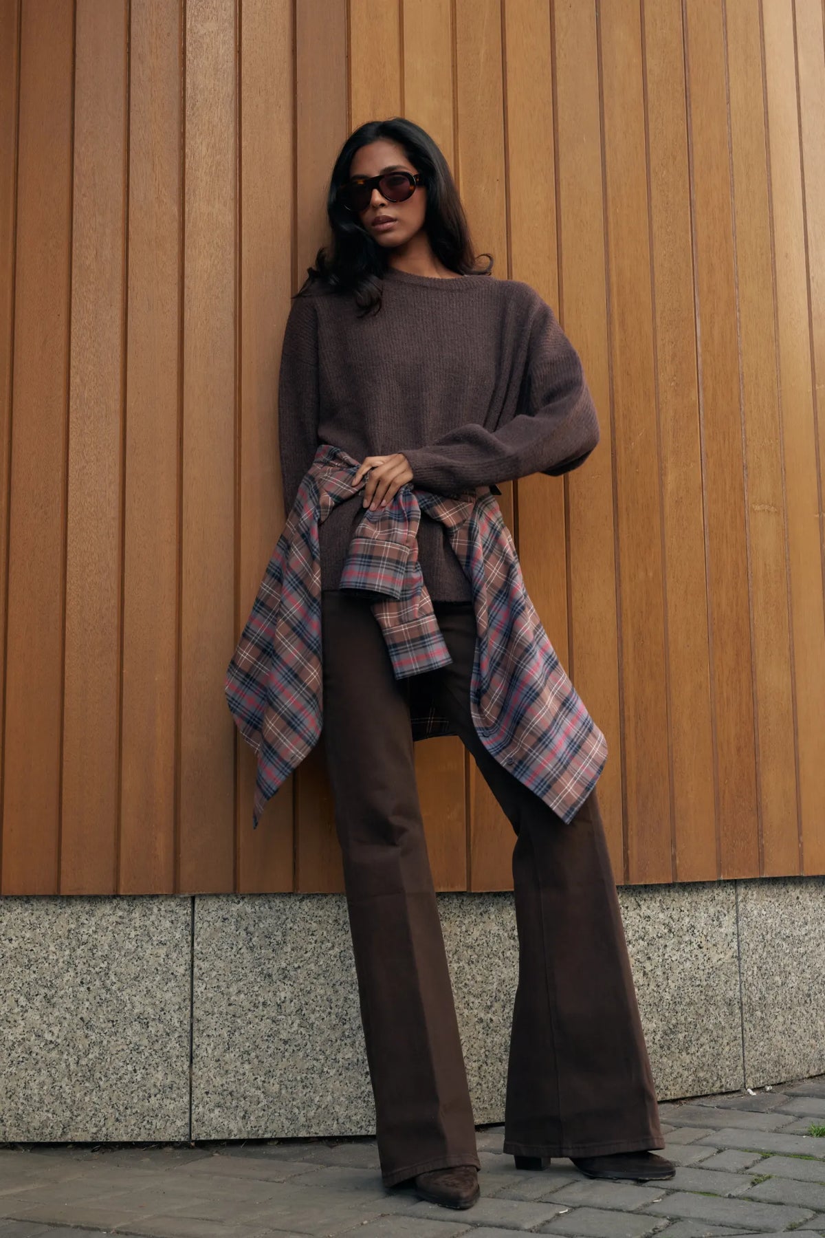 Sweter wełniany Arno brown