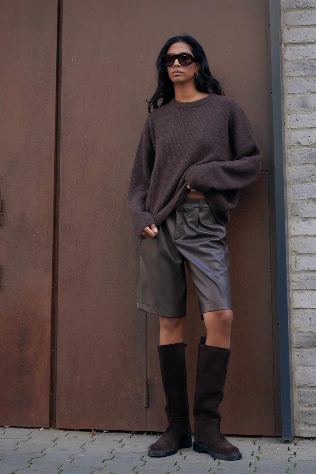 Sweter wełniany Arno brown